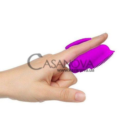 Основне фото Кліторальний стимулятор на палець Pretty Love Freda Finger Stall фіолетовий 7 см