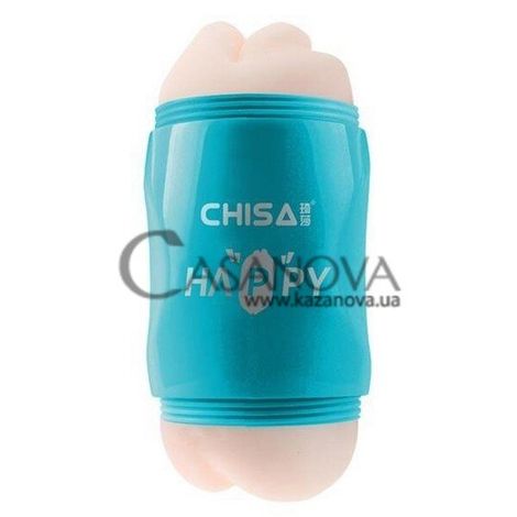 Основне фото Двосторонній мастурбатор Chisa Portable Happy Cup Mouth & Ass тілесний