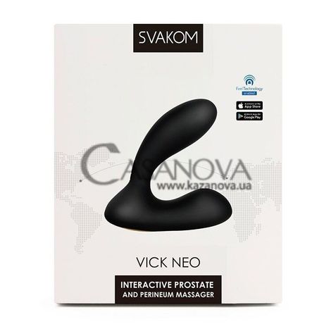 Основное фото Интерактивный массажёр простаты Svakom Vick Neo чёрный 9,2 см