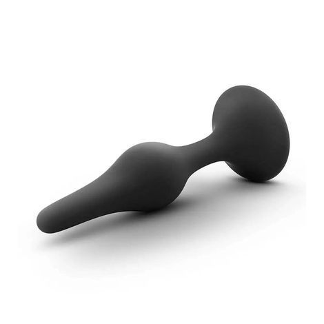Основне фото Анальна пробка для новачків Blush Anal Adventures Platinum Beginner Plug Medium чорна 10,8 см