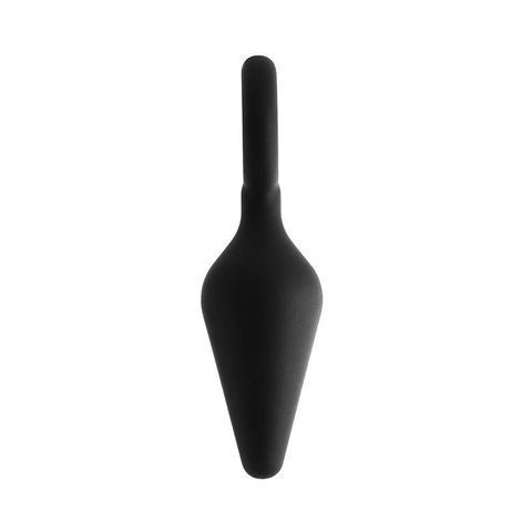 Основное фото Анальная пробка с кольцом Fantasstic Ring Plug чёрная 8,5 см
