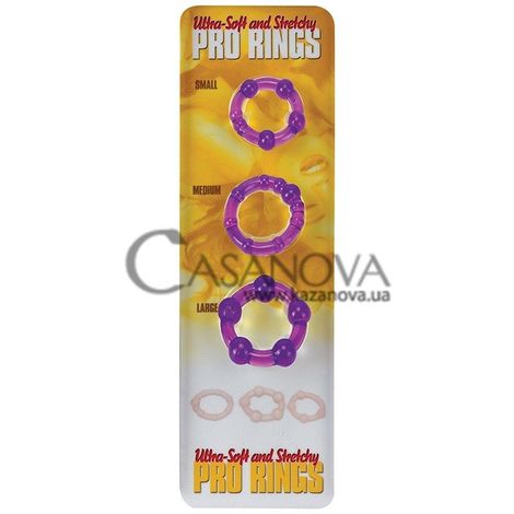 Основне фото Набір ерекційних кілець Pro Rings фіолетовий