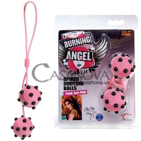 Основне фото Вагінальні кульки Burning Angel Spiked Duotone Balls рожеві