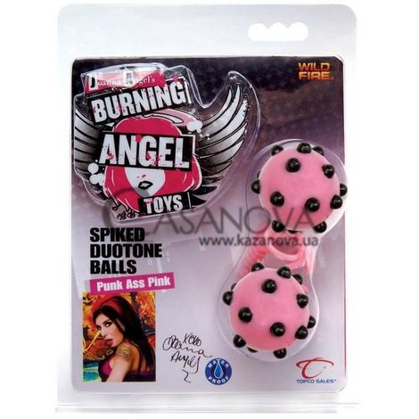 Основное фото Вагинальные шарики Burning Angel Spiked Duotone Balls розовые