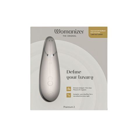Основное фото Вакуумный стимулятор Womanizer Premium 2 Warm Gray серый 15,5 см
