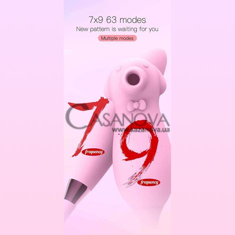 Основное фото Вибратор двойной Elva Dual Purpose розовый 38,5 см