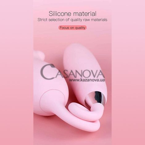 Основне фото Вібратор подвійний Elva Dual Purpose рожевий 38,5 см