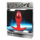 Дополнительное фото Анальная пробка Iron Love IL-28008-RED красная 10,6 см