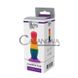 Дополнительное фото Анальная пробка на присоске Colourful Plug разноцветная 13 см