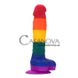 Дополнительное фото Фаллоимитатор с присоской Colourful Love Colourful Dildo разноцветный 21,6 см