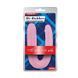 Дополнительное фото Двухсторонний фаллоимитатор Chisa Novelties Hi-Rubber 17.7 Inch Dildo розовый 22,5 см