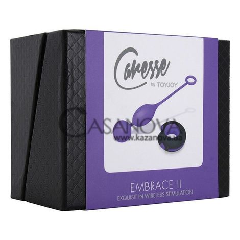Основне фото Віброяйце Caresse Emrace II фіолетове 10 см