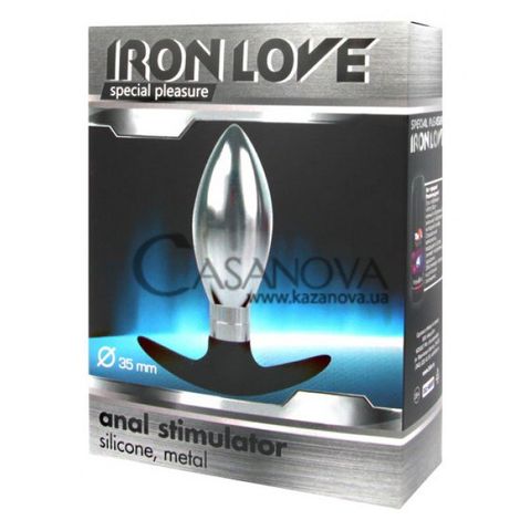 Основное фото Анальная пробка Iron Love IL-28008-SLV серебристая 10,6 см