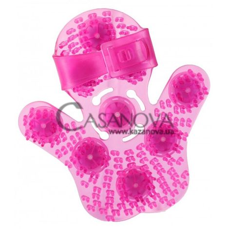 Основное фото Перчатка для массажа Roller Balls Massager розовая