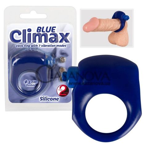 Основное фото Виброкольцо Blue Climax Silicone синее