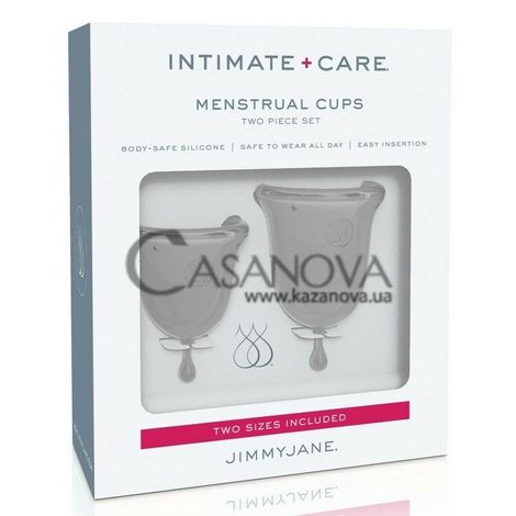 Основне фото Набір менструальних чаш Intimate + Care Menstrual Cups Jimmyjane прозорий