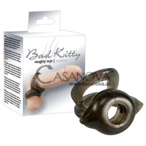 Основне фото Потрійне ерекційне кільце Bad Kitty Naughty Toys Cockring 521540 чорне