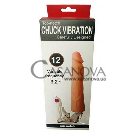 Основне фото Вібратор Top-Notch Chuck Vibration тілесний 21,6 см