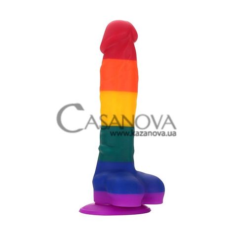 Основне фото Фалоімітатор з присоскою Colourful Love Colourful Dildo різнокольоровий 20,3 см