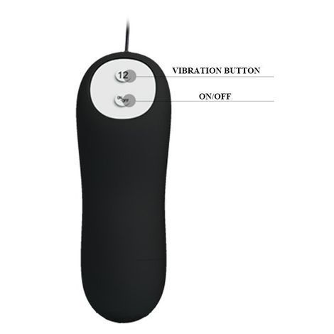Основне фото Анальна вібропробка Pretty Love Special Anal Stimulation BI-0401 чорна 8,5 см