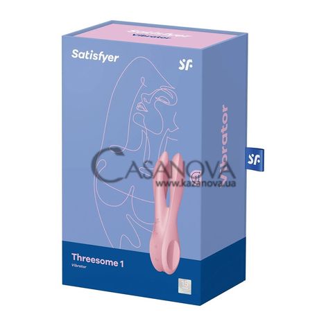 Основное фото Клиторальный стимулятор Satisfyer Threesome 1 розовый 14 см