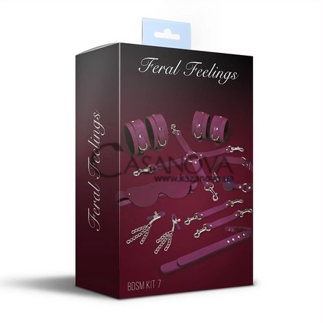 Основное фото Набор Feral Feelings BDSM Kit 7 бордовый