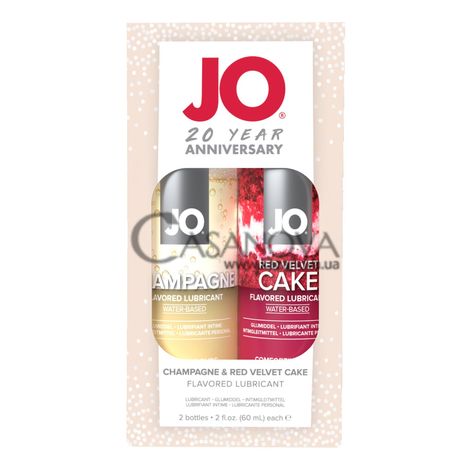 Основное фото Набор вкусовых смазок System JO Champagne & Red Velvet Cake 120 мл