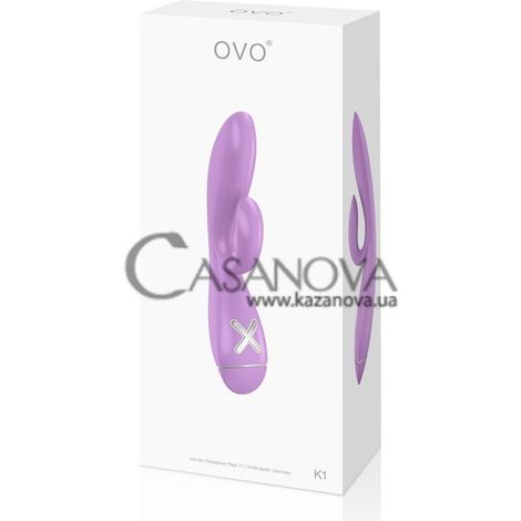 Основное фото Rabbit-вибратор OVO K1 розовый 20 см
