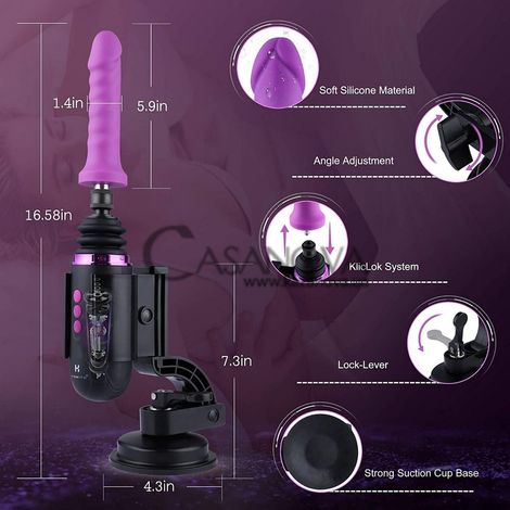 Основне фото Секс-машина Hismith Capsule Pro чорно-фіолетова