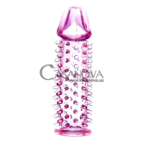Основне фото Стимулювальна насадка Boss Series Stymulator Penis Sleeve 67-00007 рожева 11,8 см