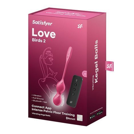 Основное фото Вагинальные смарт-шарики Satisfyer Love Birds 2 красные