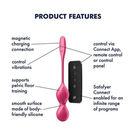 Основное фото Вагинальные смарт-шарики Satisfyer Love Birds 2 красные