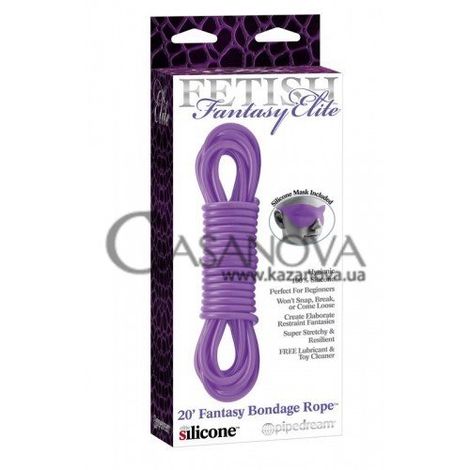 Основное фото Верёвка для бондажа Fantasy Bondage Rope фиолетовая 6 м