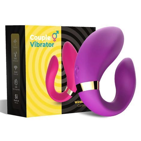 Основне фото Вібратор для пар Boss of Toys Boss Series Couple Vibrator Wireless Control фіолетовий 8,8 см