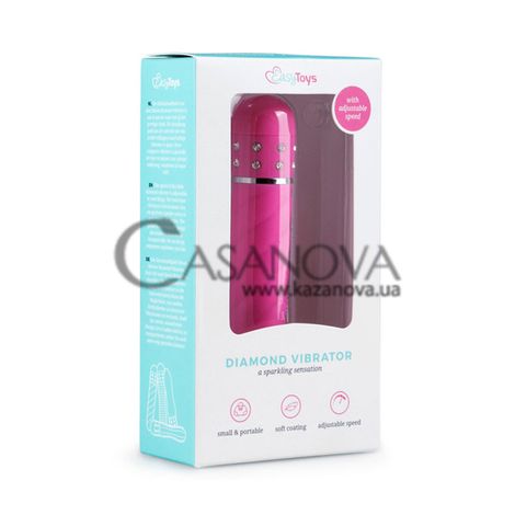 Основне фото Вібратор EasyToys Love Diamond Vibrator рожевий 11,4 см
