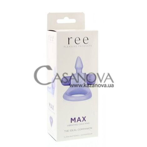 Основное фото Виброкольцо REE Max Vibrating Cockring фиолетовое