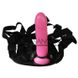 Додаткове фото Жіночий страпон Lifelike Lover Strap-On XS-OWB10006 рожево-чорний 17 см