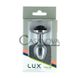 Додаткове фото Анальна пробка з віброкулею Lux Active Black Rose Anal Plug срібляста з чорним 8,9 см