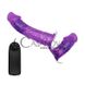 Додаткове фото Подвійний страпон Lybaile Ultra Passionate Harness Dual Penis Strap-On фіолетовий 17,5 см