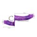 Додаткове фото Подвійний страпон Lybaile Ultra Passionate Harness Dual Penis Strap-On фіолетовий 17,5 см