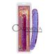 Дополнительное фото Двухсторонний фаллос Crystal Jellies фиолетовый 30,5 см