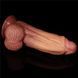 Дополнительное фото Фаллоимитатор реалистичный на присоске Lovetoy Nature Cock 10'' Dual layered Platinum Silicone Cock коричневый 24,5 см