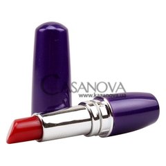Основне фото Міні-вібромасажер Vagina Lipstick Massage фіолетовий 9,5 см