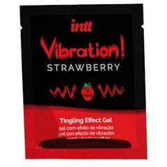 Основное фото Пробник жидкого вибратора Intt Vibration! Strawberry клубника 5 мл