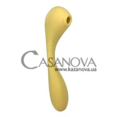Основне фото Вакуумний вагінально-кліторальний стимулятор Magic Motion Bobi жовтий 20,5 см