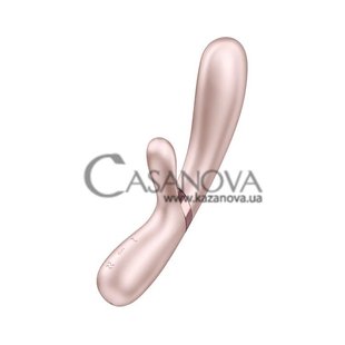 Основне фото Rabbit-вібратор з підігрівом Satisfyer Hot Lover бежевий 20 см