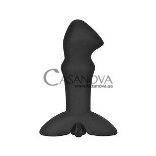 Основное фото Массажёр простаты с вибрацией LoveToy Silicone Prostate Stud чёрный 11,4 см