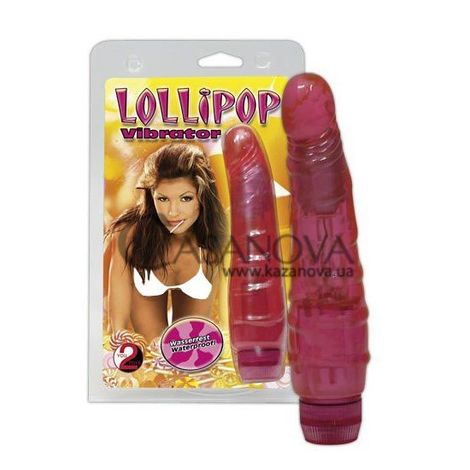 Основное фото Реалистичный вибратор Lollipop Vibrator розовый 16 см