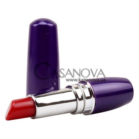 Основное фото Мини-вибромассажёр Vagina Lipstick Massage фиолетовый 9,5 см