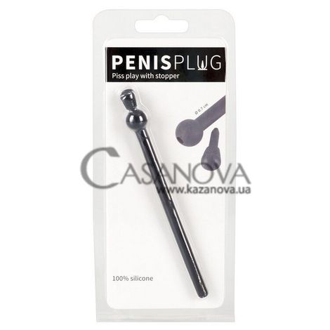 Основное фото Полый уретральный буж Penis Plug чёрный 12 см